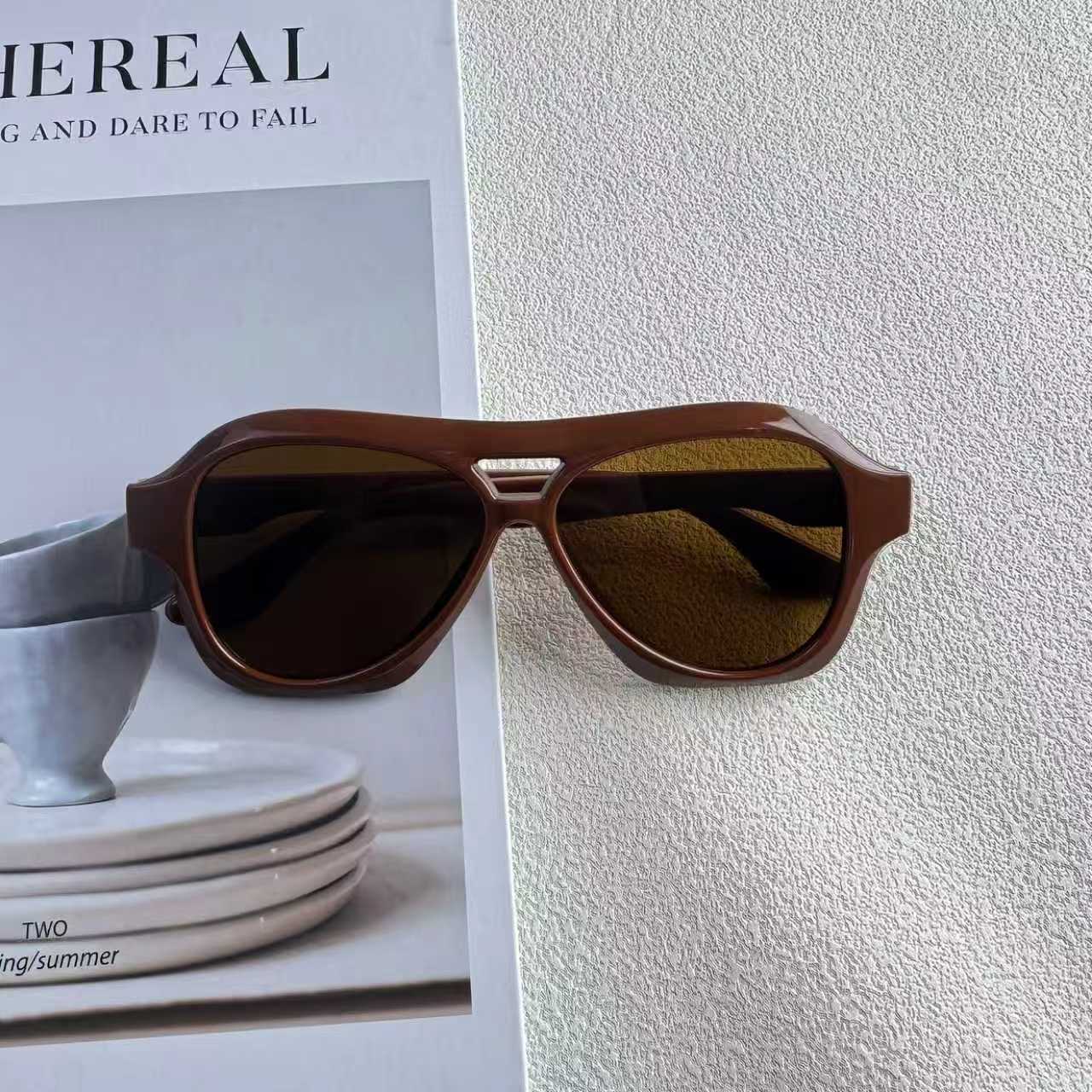 Oversized Fashion Rahmen Sonnenbrille Brehn