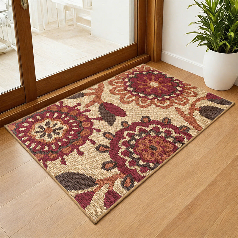 Künstlerischer Floraler Teppich