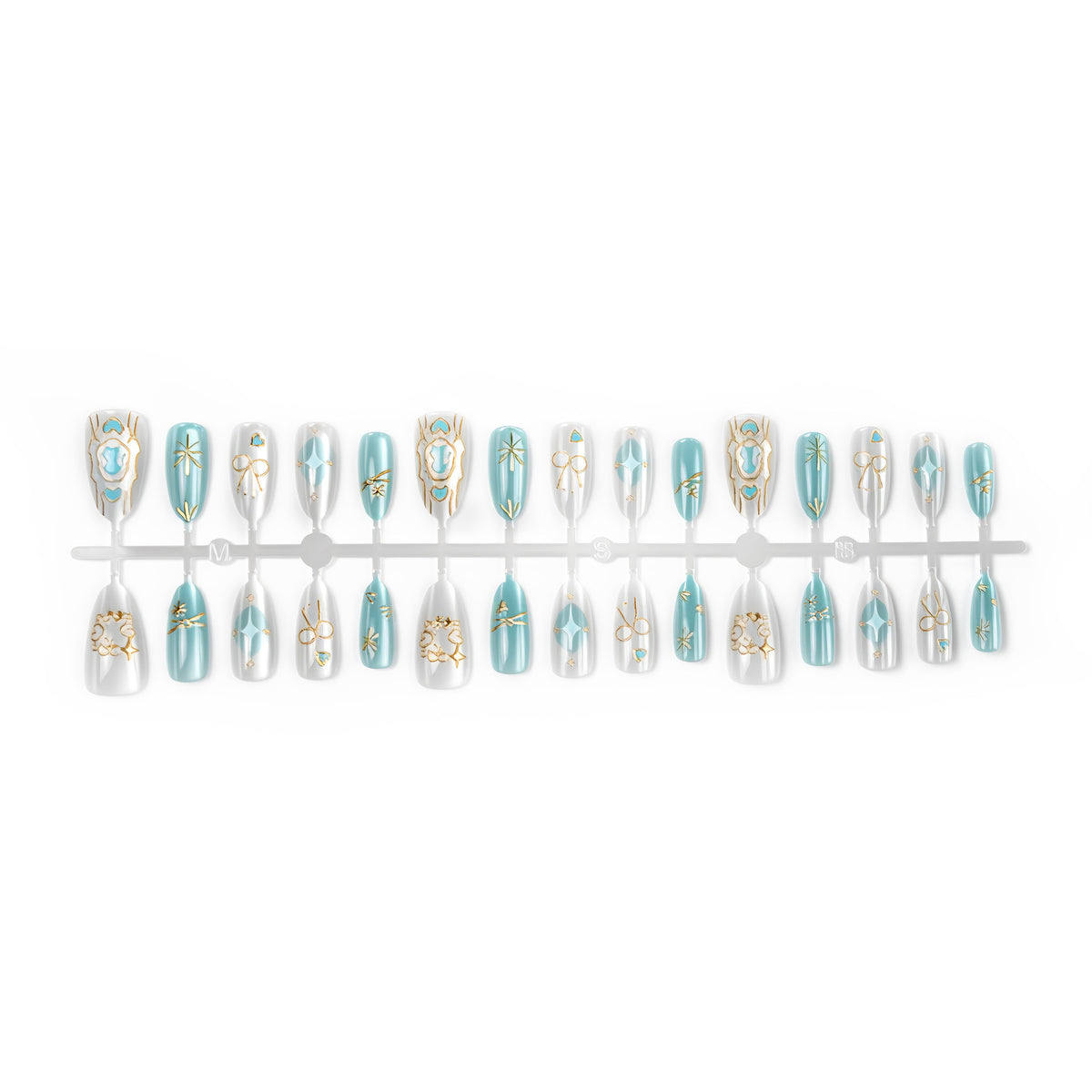 Elegantes Press-On-Nagelkunst-Set