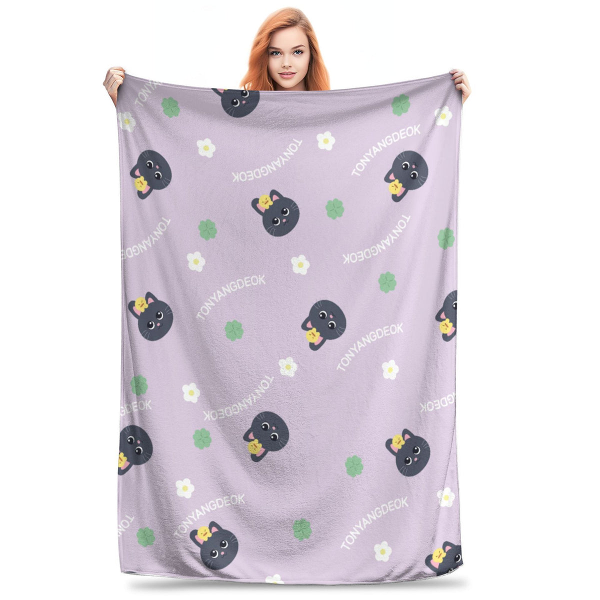 Gemütliche plüschige hundethemed Decke