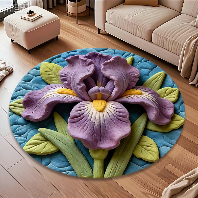3D Blumen-Themen Teppich