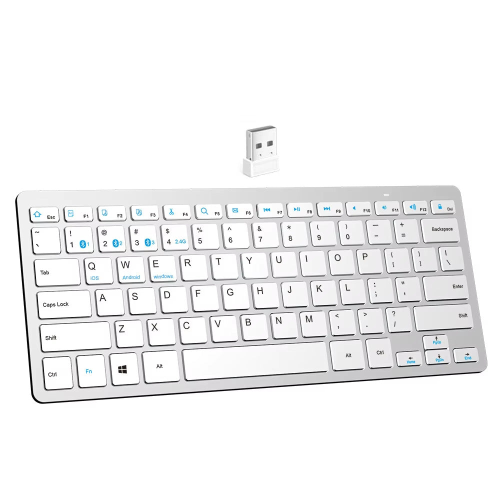 Kompakte Bluetooth-Tastatur mit Multisystem-Unterstützung Brehn