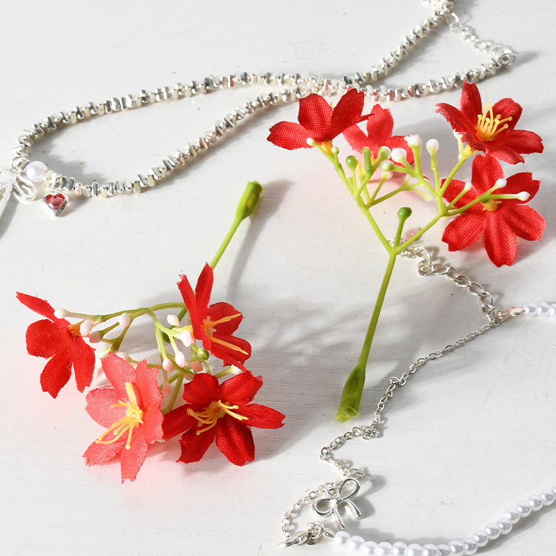 Florale Haaraccessoire Brosche