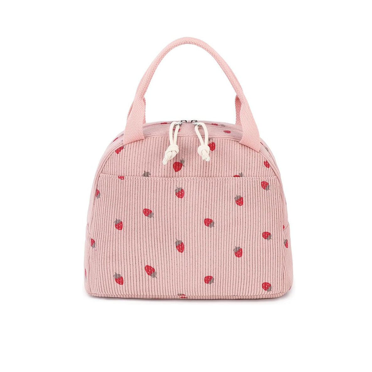 Isolierte Lunch-Tasche mit niedlichem Erdbeer-Druck