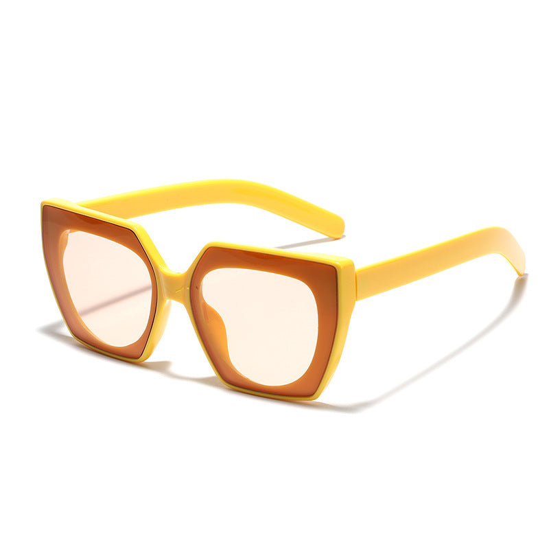 Damen großzügige quadratische Sonnenbrille mit stilvollem Design Brehn