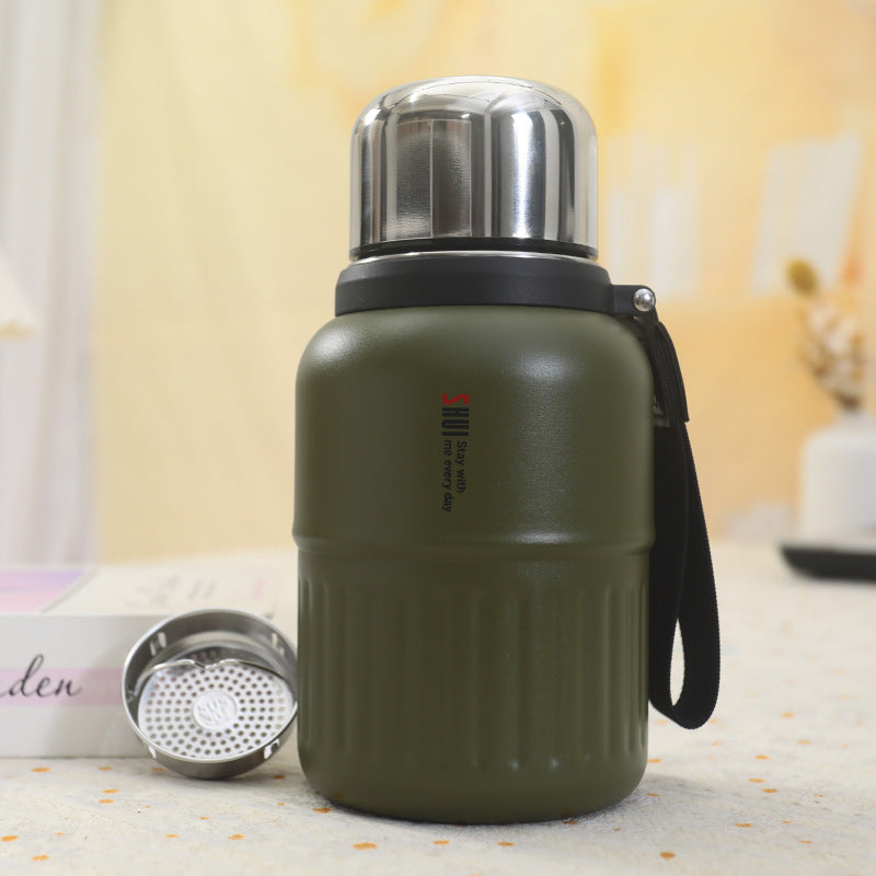 Isolierte Edelstahl Trinkflasche mit Herausnehmbarem Teesieb Brehn