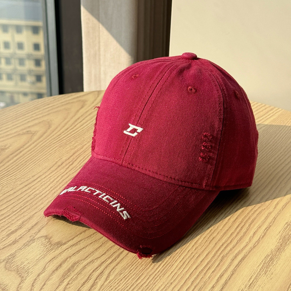 Herren Zerschlissenes Denim Baseball Cap Brehn