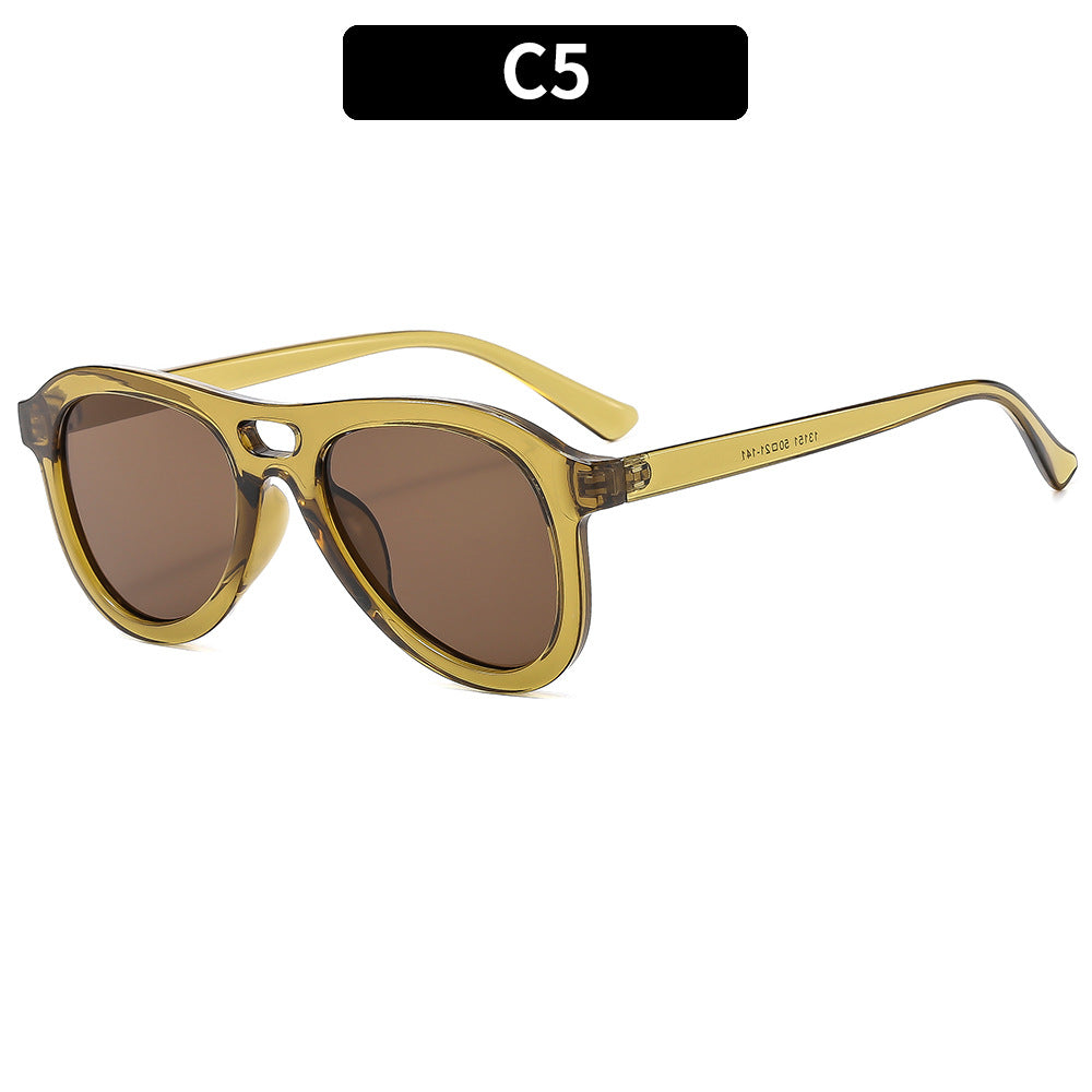 Vintage-inspirierte übergroße Sonnenbrille