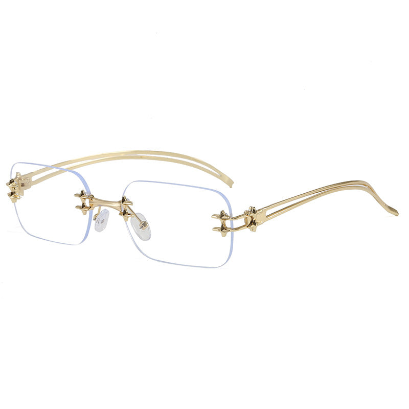 Modische Metall-Sonnenbrille mit Rechteckigem Rahmen Brehn