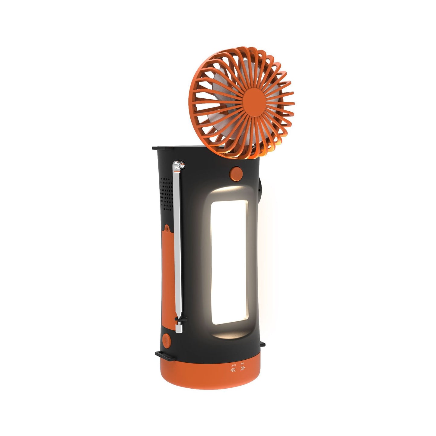 Tragbarer wiederaufladbarer Ventilator und Laterne Brehn