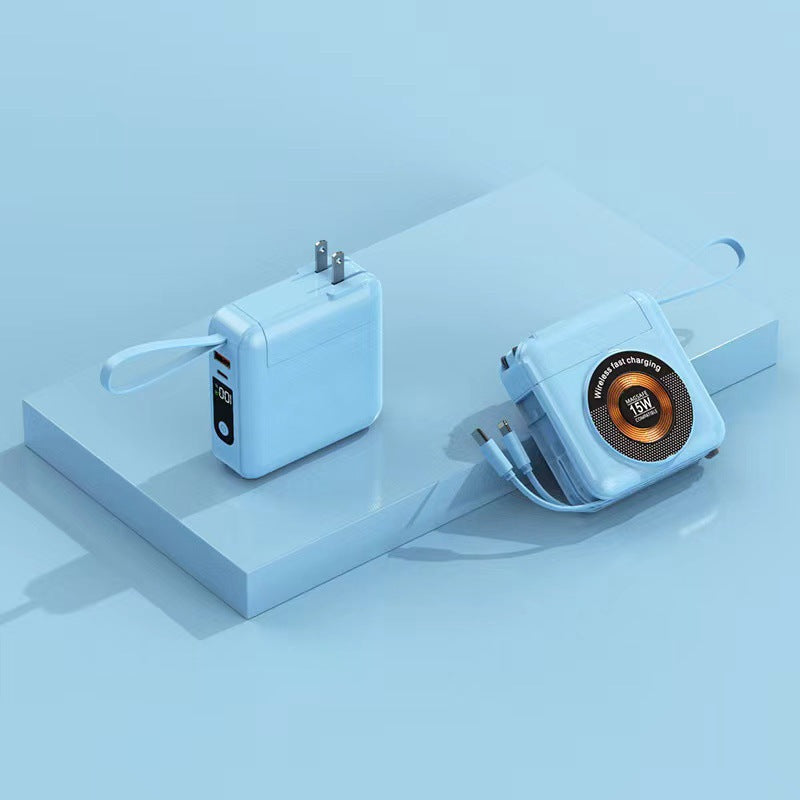 Tragbares Ladegerät mit integriertem Wireless Fast Charging Brehn