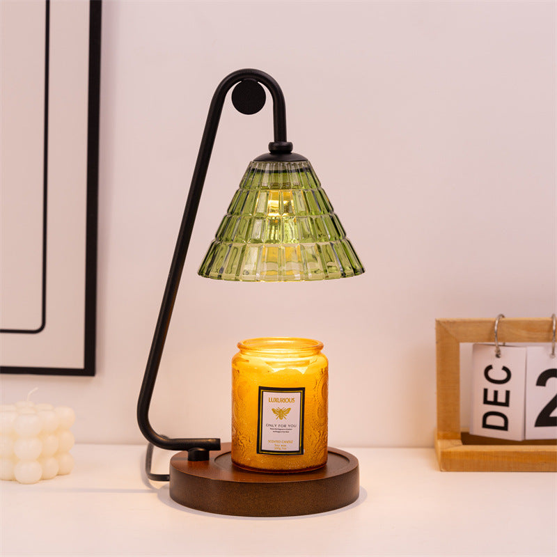 Industrielle Glas Tischlampe