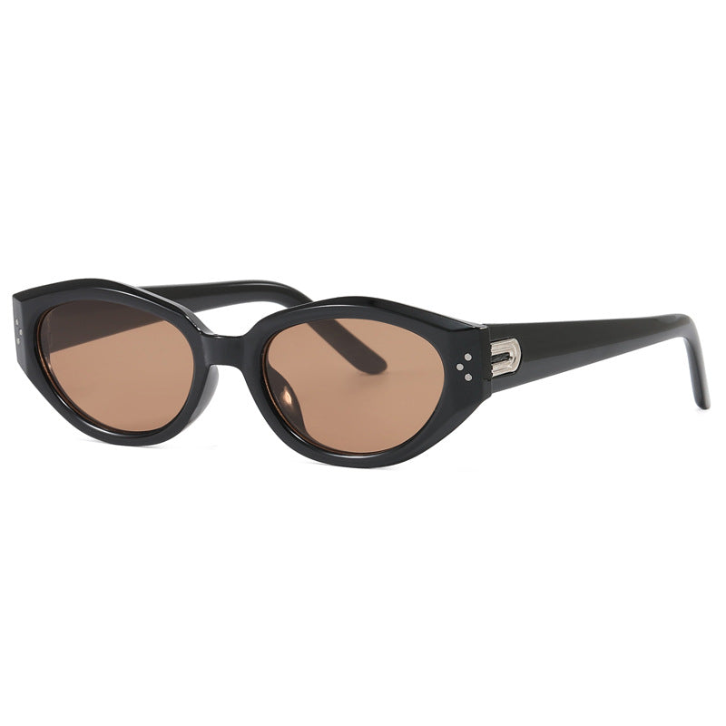 Damen modische Sonnenbrille mit animalischem Muster und stylishem Rahmen Brehn