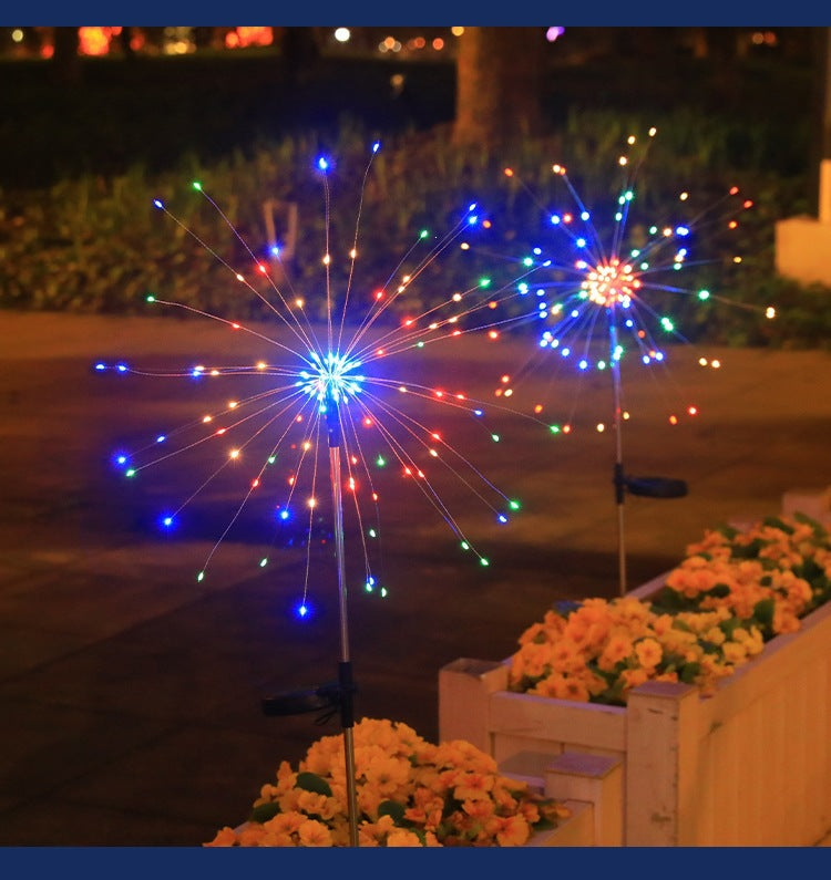 Starburst Solar Gartenstecker LED Funkelnde Skulptur Brehn