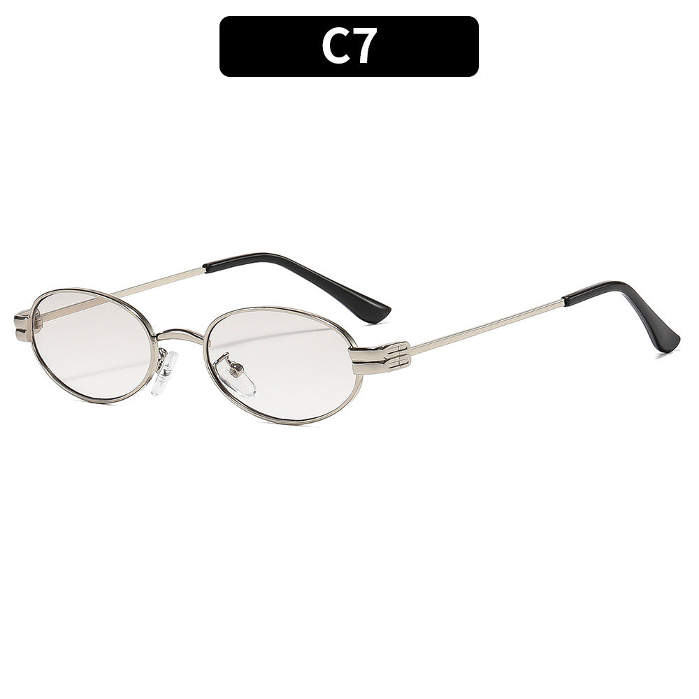 Elegante ovale Rahmen-Sonnenbrille 1787664226