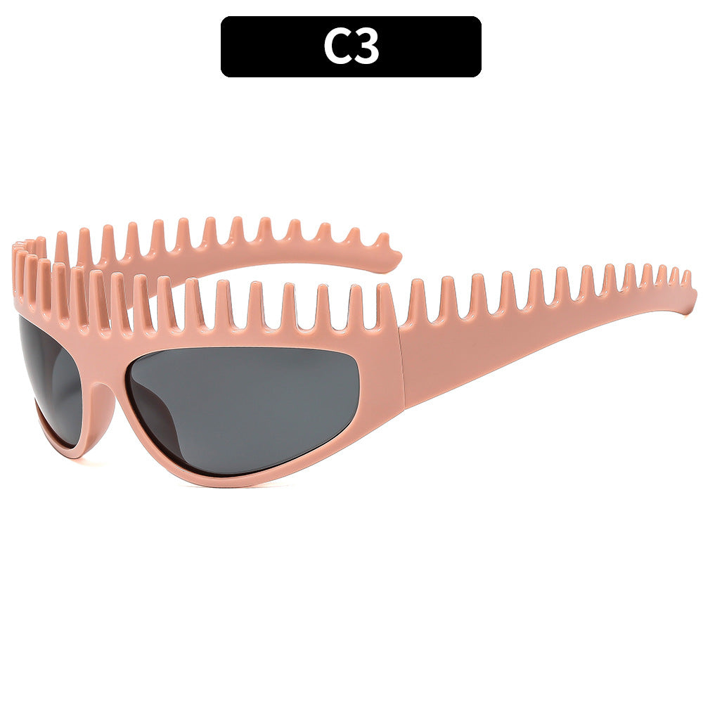 Trendy Übergroße Zahnförmige Sonnenbrille