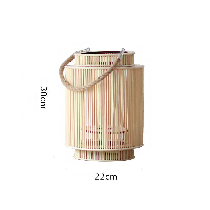 Dekorative Rattan-Laterne Brehn