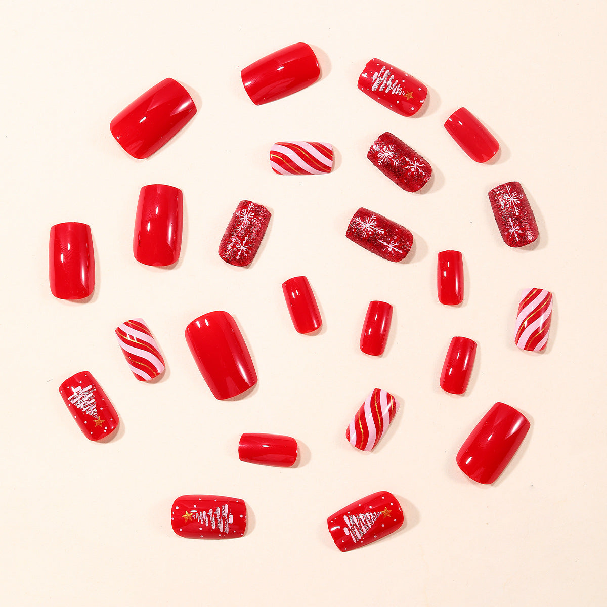 Festliches Winter-Themen Nagelkunstset Brehn