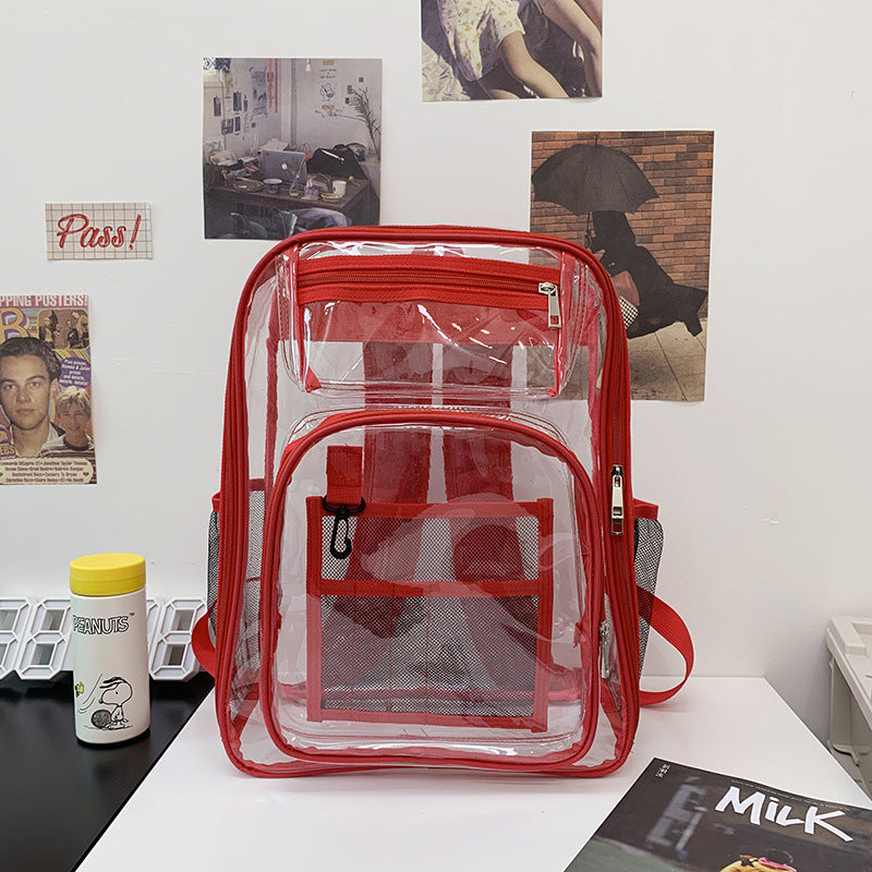 Transparenter Mehrfach-Taschen Klarer Schul-Rucksack Brehn