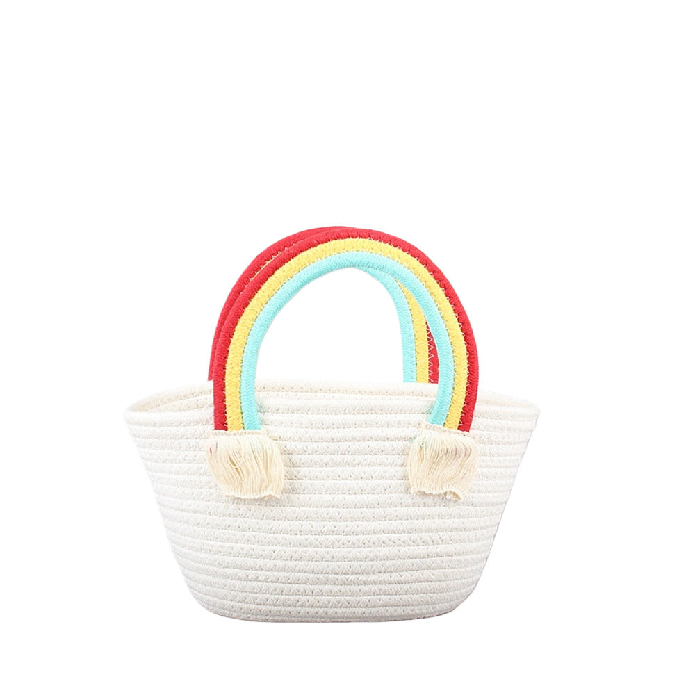 Stilvolle Strandtasche mit Buntem Regenbogenakzent Brehn
