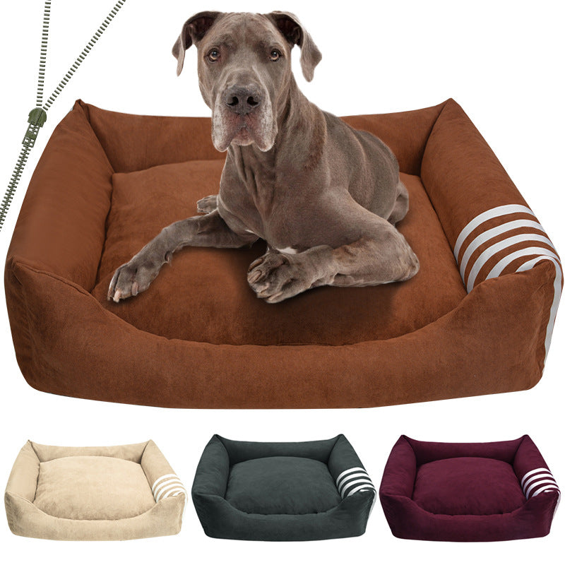 Gemütliches Rückenkissen-Hundebett