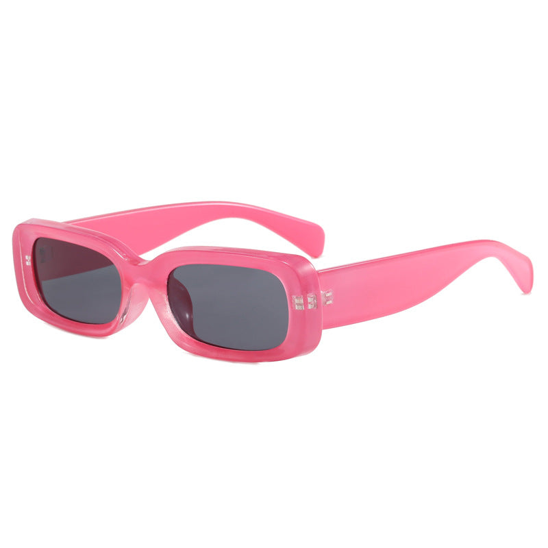 Damen stilvolle Designer-Sonnenbrille mit modischem, rechteckigem Rahmen Brehn