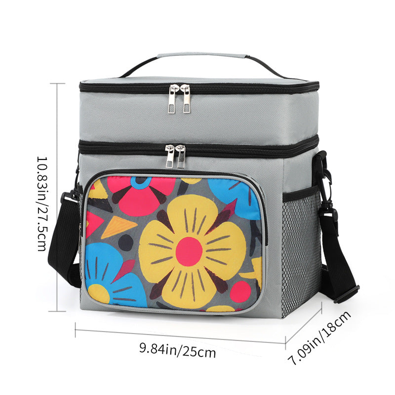 Isolierte Blumen-Lunch-Kühltasche Brehn