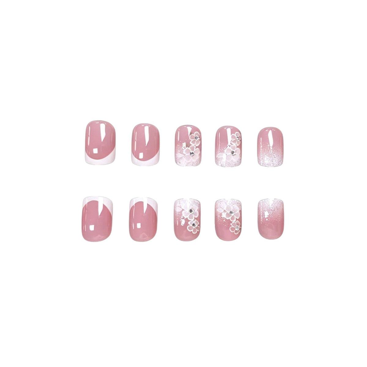 Elegante florale Acryl-Nagelkunst-Verstärkungen Brehn 1789915593