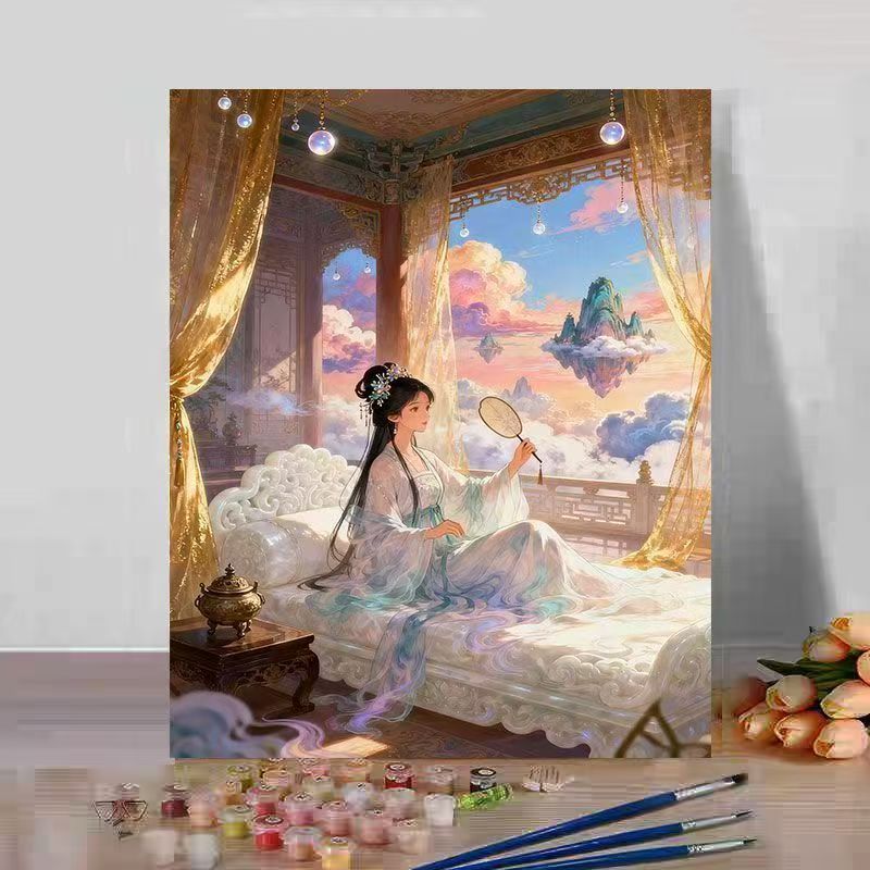 Fantasy Landschaft Malen nach Zahlen Kunstset Brehn