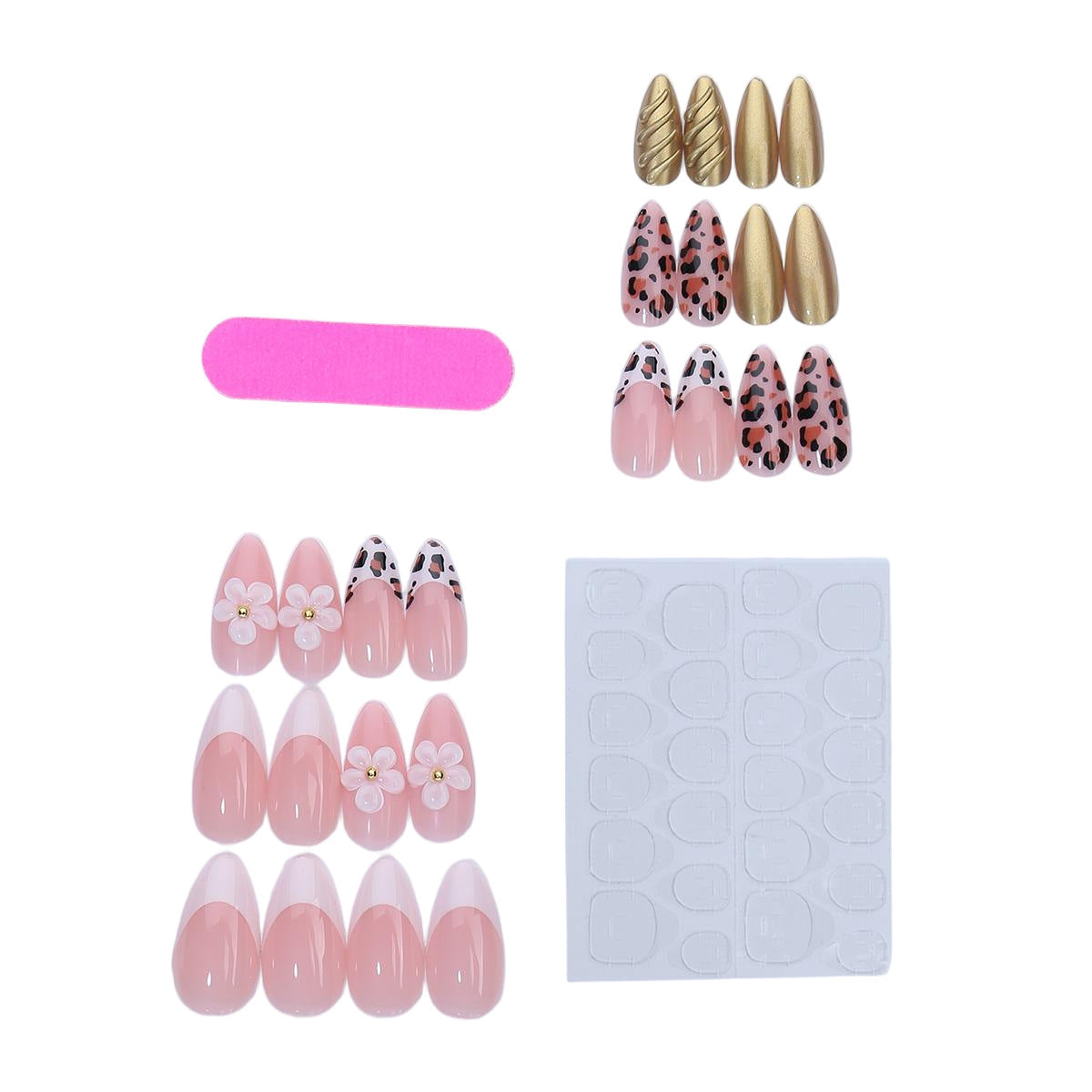 Kreatives Kunstnagelset mit floralen und tierischen Akzenten Brehn