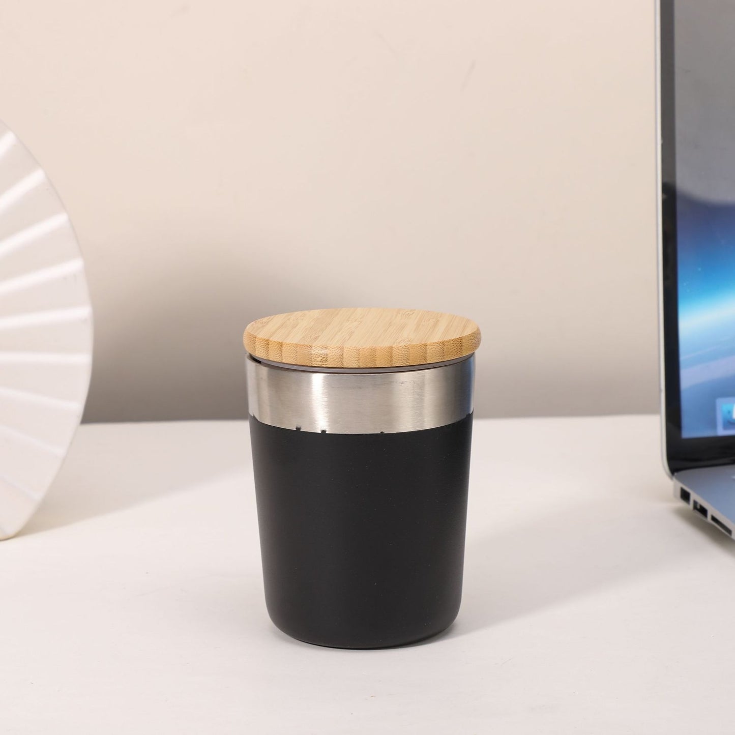 Damen Isolierkaffeebecher mit Bambusdeckel Brehn