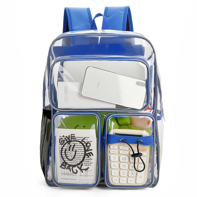 Transparente Schulrucksack mit Mehreren Fächern Brehn