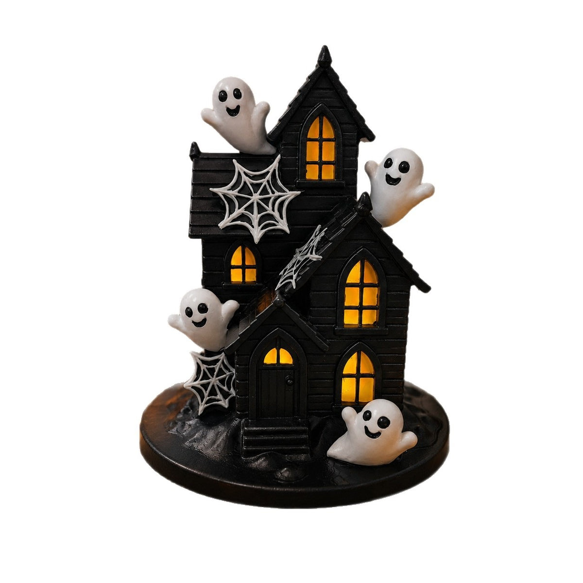 Halloween Dekohaus mit gruseligen Geistern Brehn