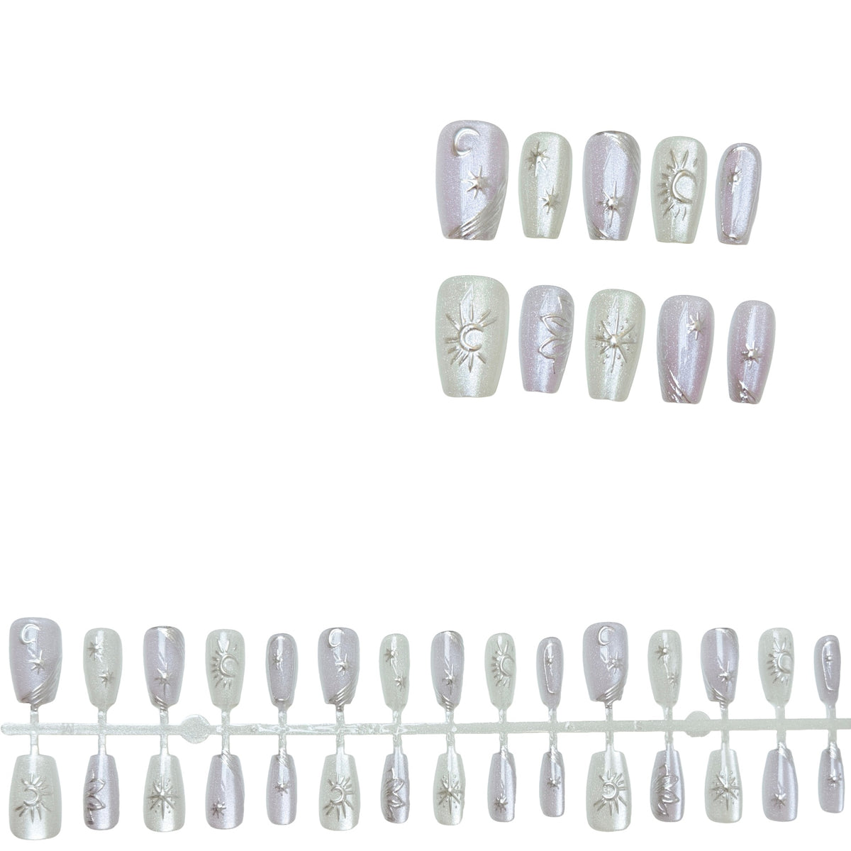 Himmels-Themen Press-On Nagelkunst Set