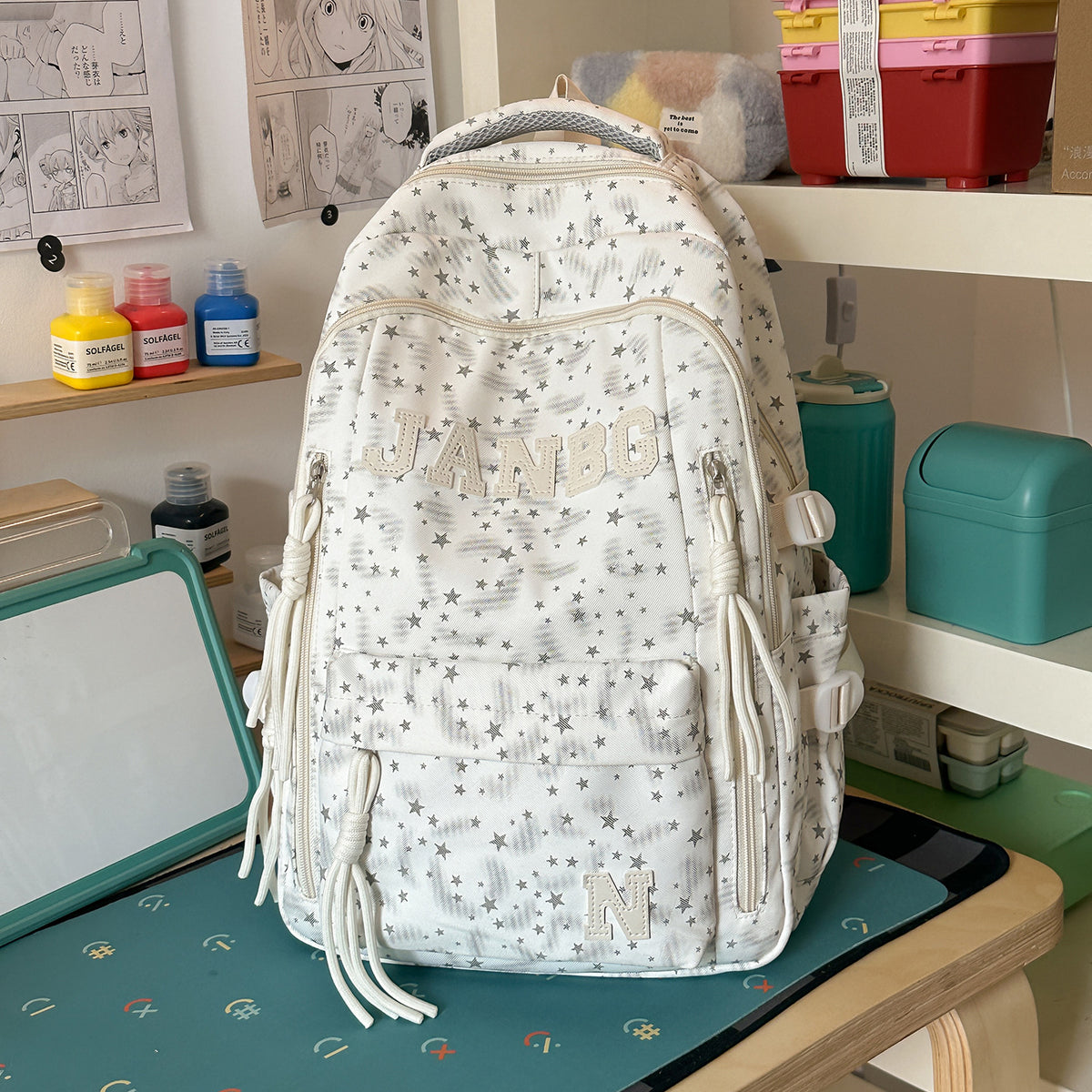 Stylischer Rucksack mit Sternmuster Brehn