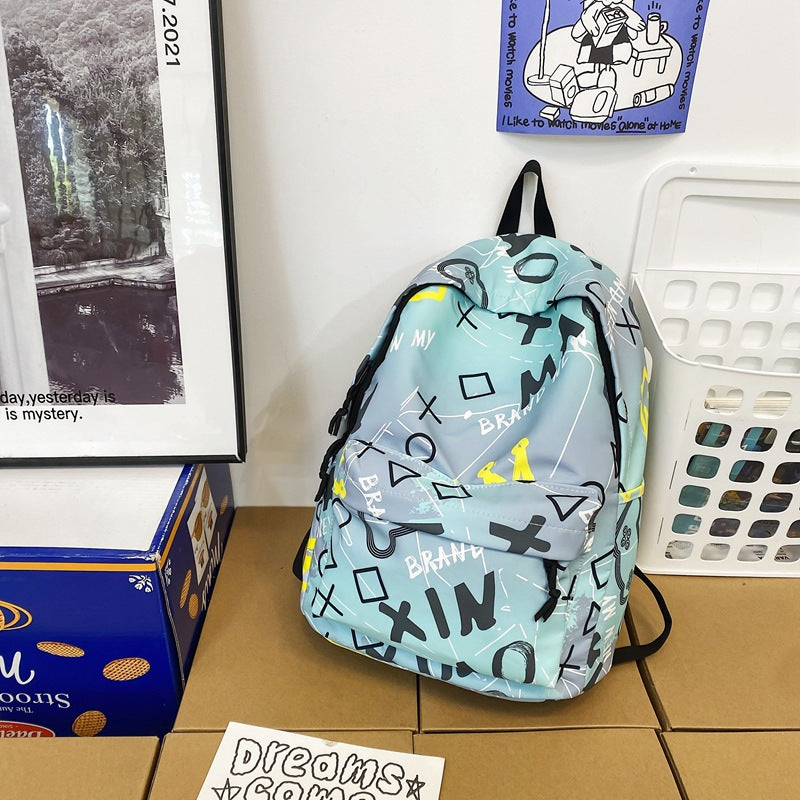 Stylischer grafikdruck rucksack