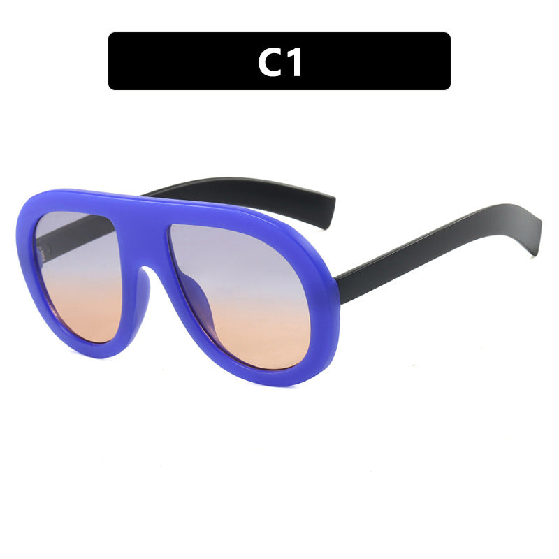 Damen oversized Sonnenbrille im futuristischen Design Brehn