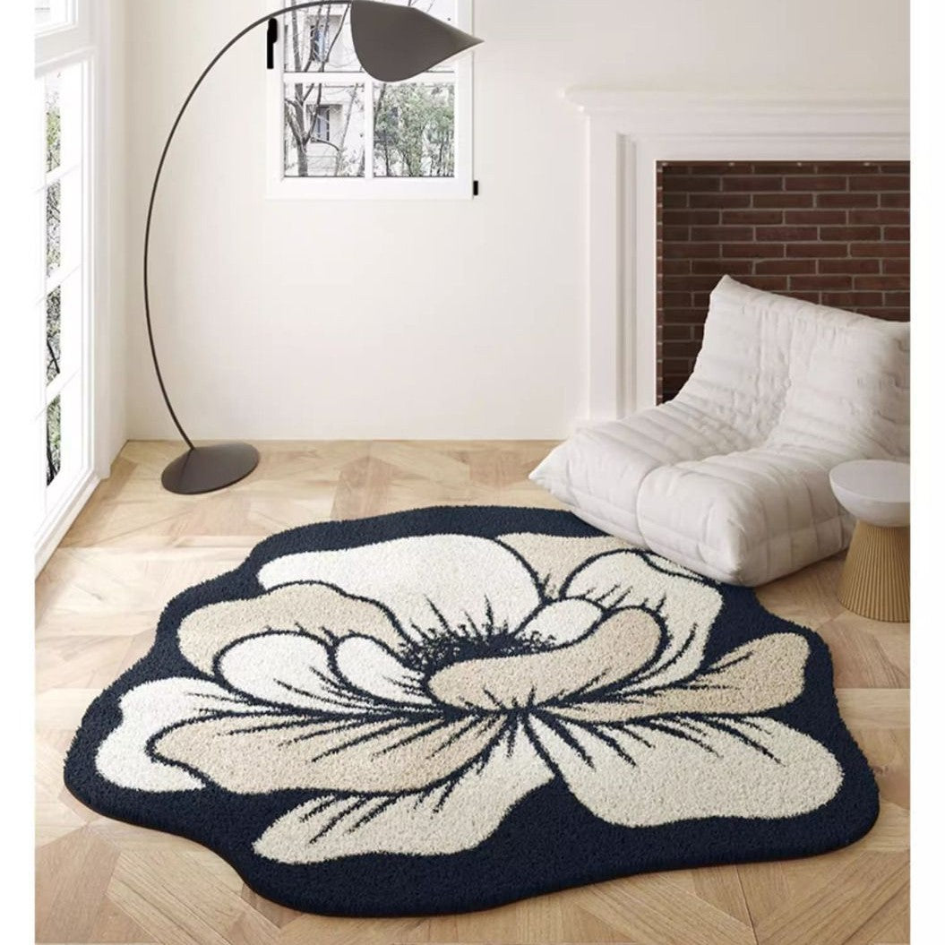 Blumenförmiger Teppich 1789754099
