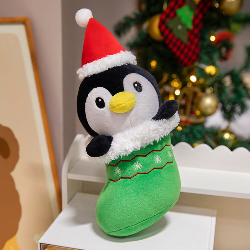 Plüsch Weihnachtsbaum Dekorations Kuschelkissen mit gesticktem Gesicht und gestuften weichen Schichten Brehn