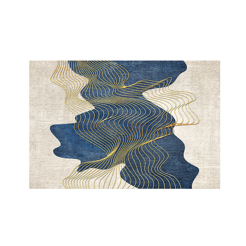 Modern abstraktes Blattdesign Teppich Brehn