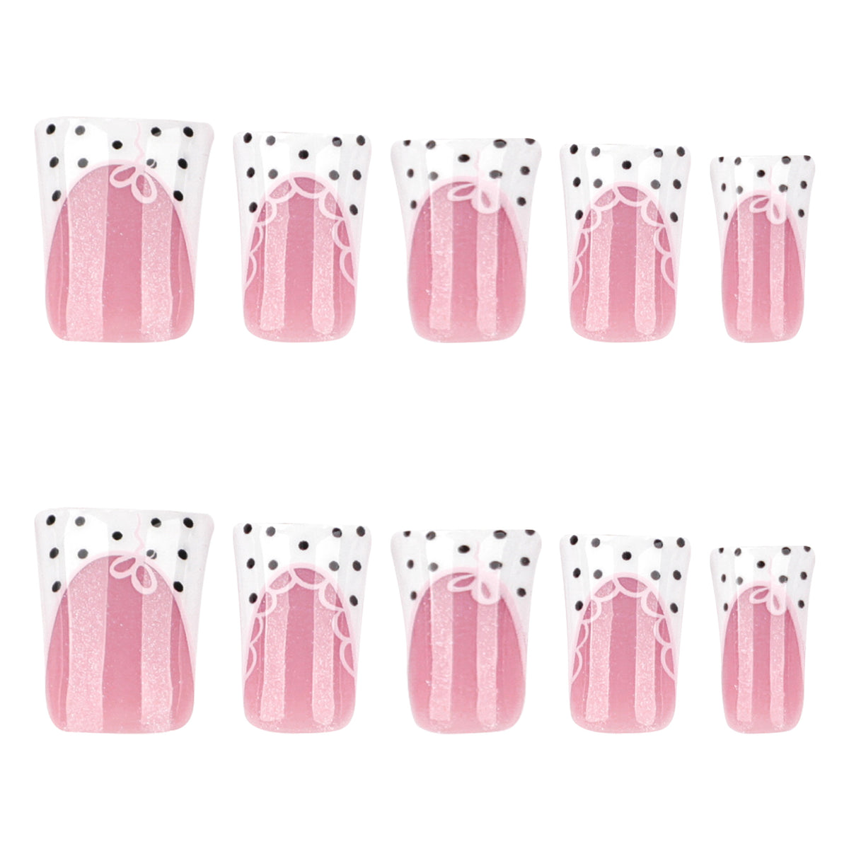 Künstliche Nagelverlängerungen mit elegantem Spitzen-Design Brehn