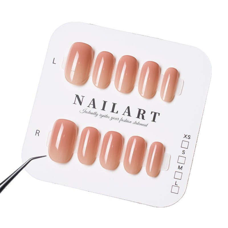 Elegantes Press-On-Nagelset mit Übergangs glänzendem Finish Brehn