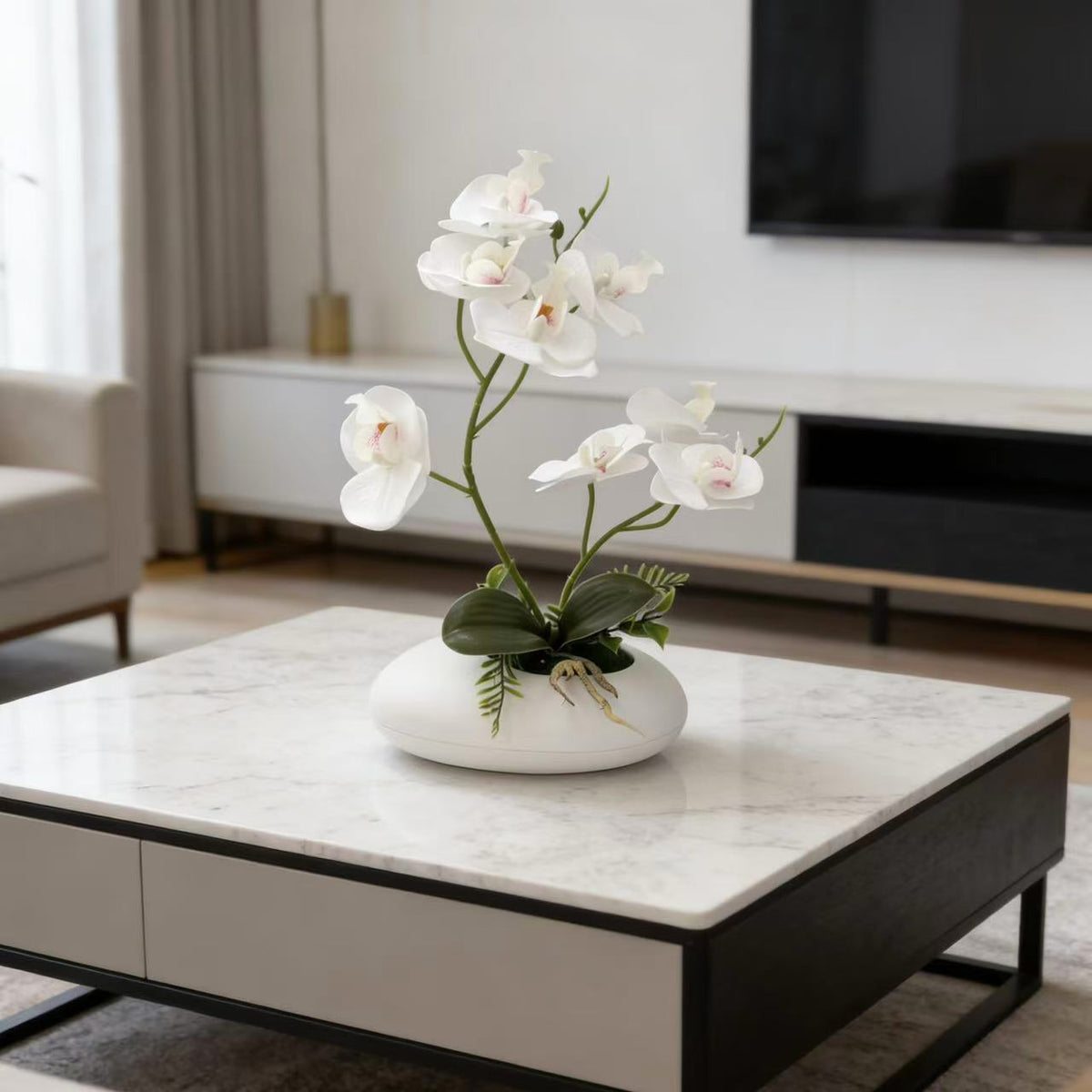 Lebensechte Orchideenblumenarrangement 1790480790