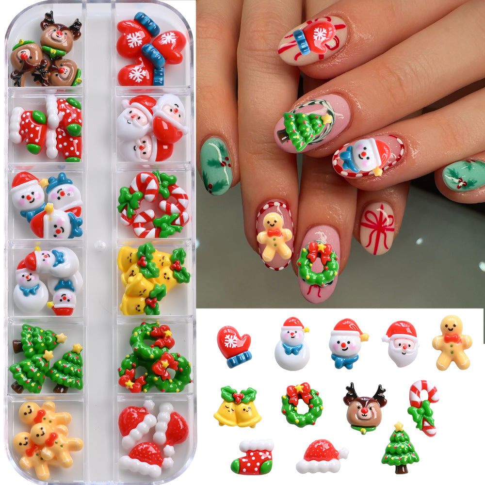 Festliche Feiertags-Nagelkunst-Anhänger