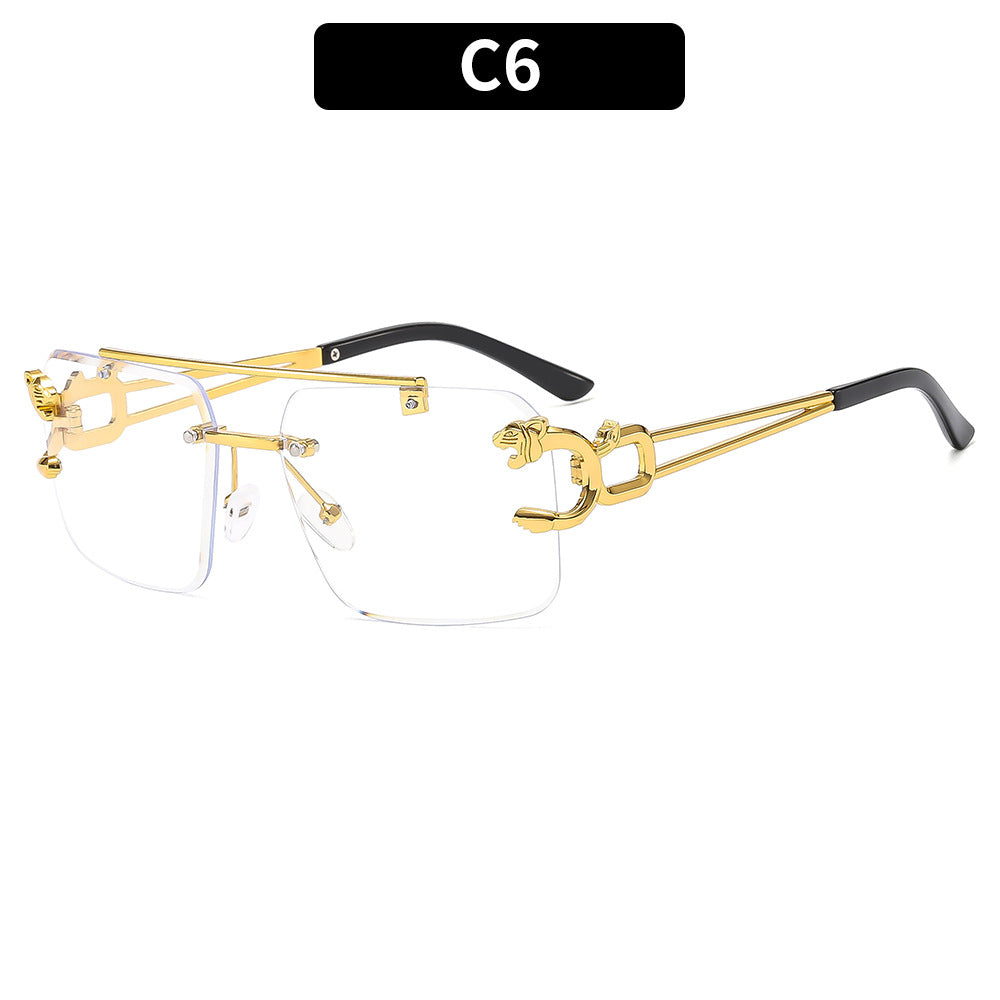 Luxus Statement Schild Sonnenbrille