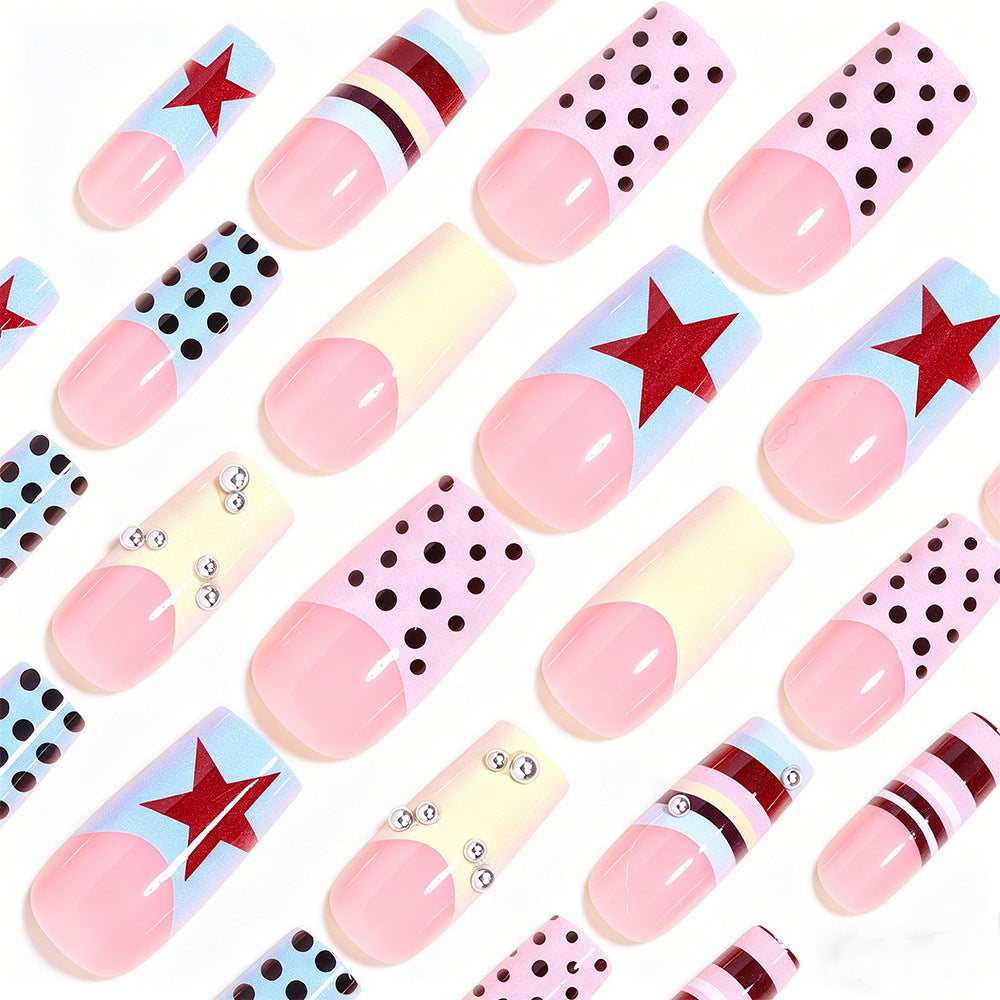 Abstract Design Press-On Nail Art Tips Brehn