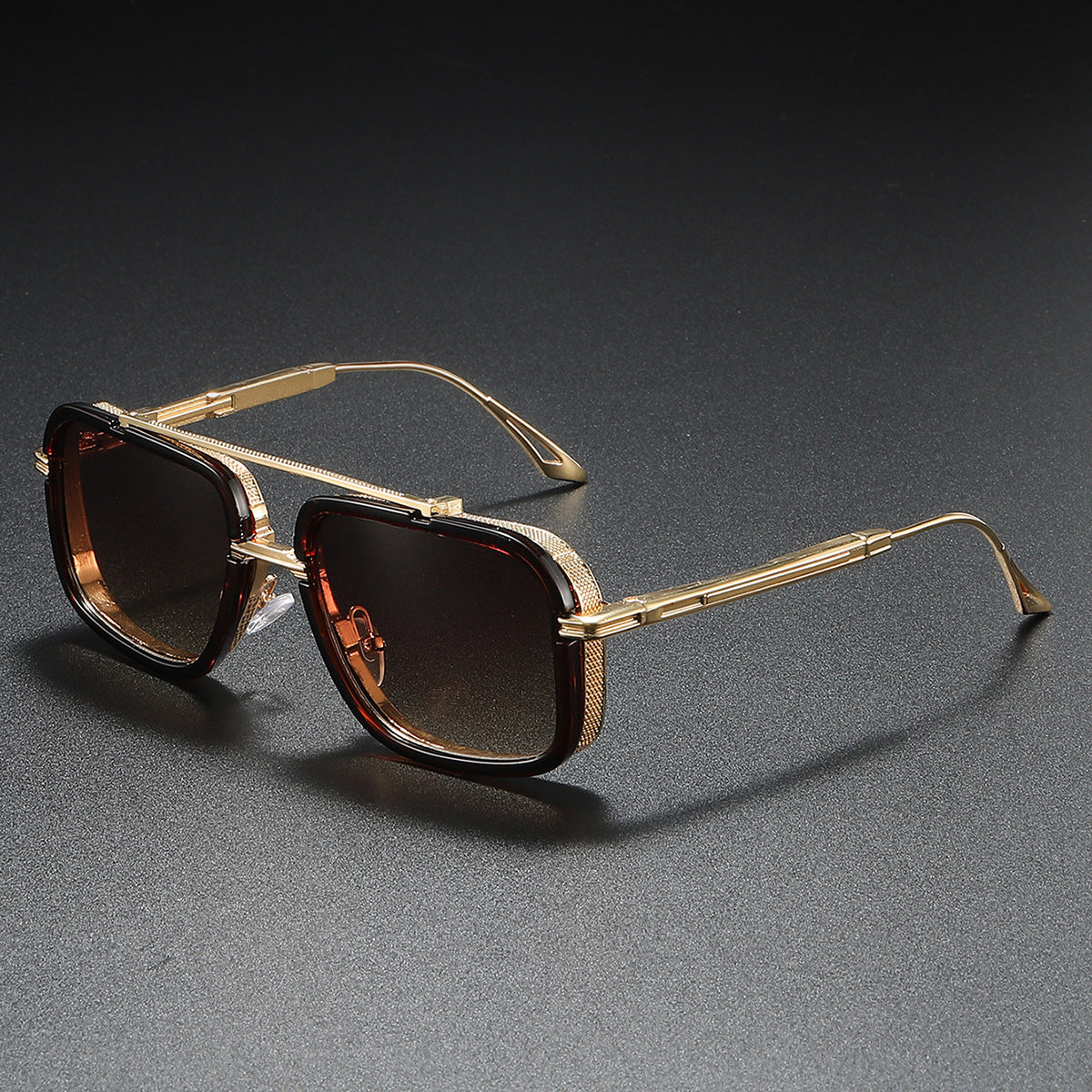 Damen Sonnenbrille mit luxuriösem Metallrahmen und stylischen Details Brehn