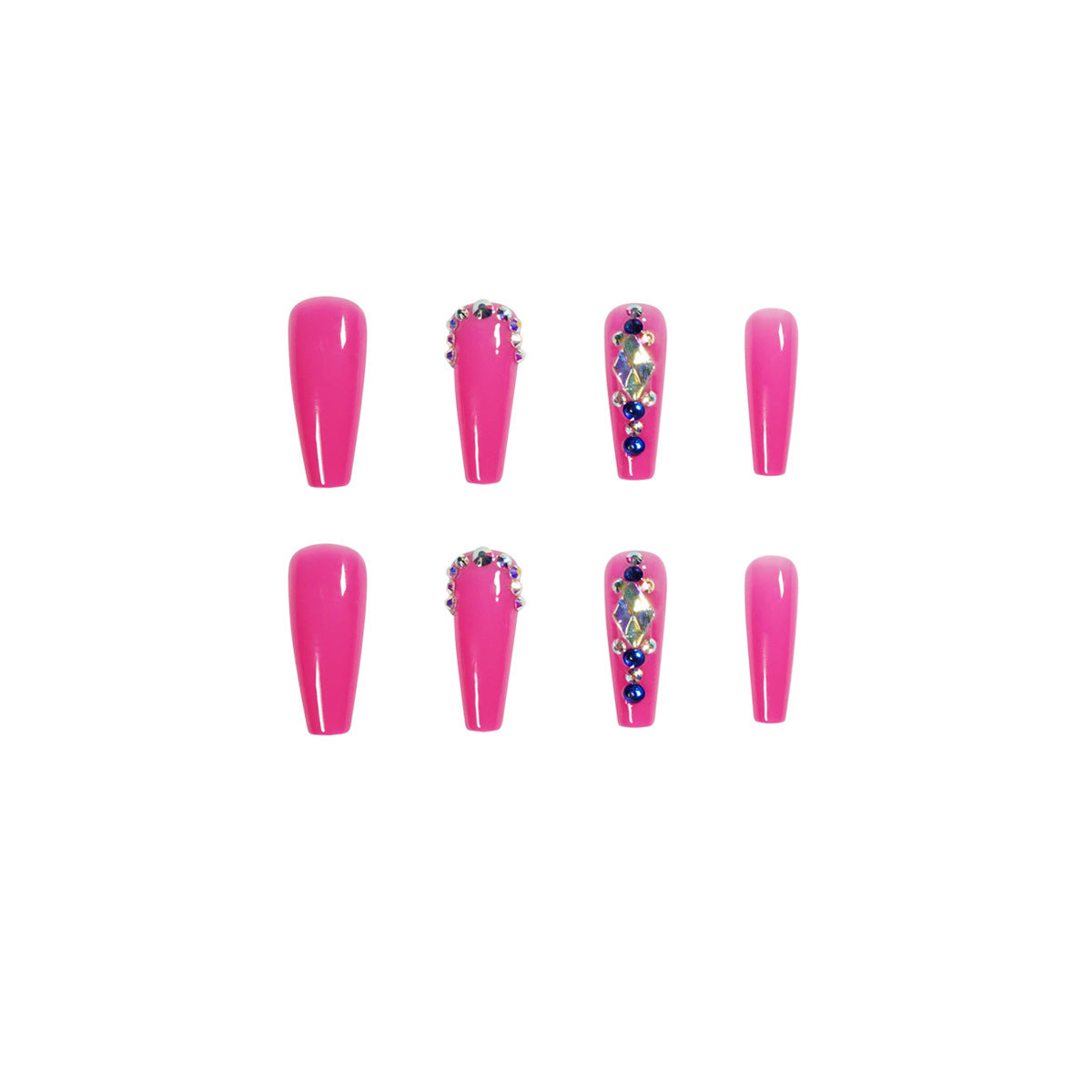 Elegante Nagelkunst mit Glitzerverzierung Brehn