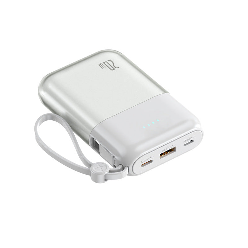 Tragbare Powerbank mit Leistungsstarkem Schnellladekabel und Integrierter Led-Anzeige Brehn