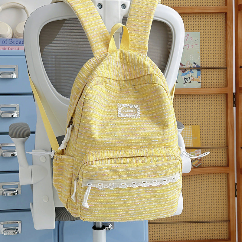 Lässiger Texturierter Schulrucksack